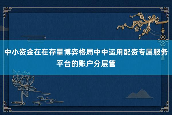 中小资金在在存量博弈格局中中运用配资专属服务平台的账户分层管