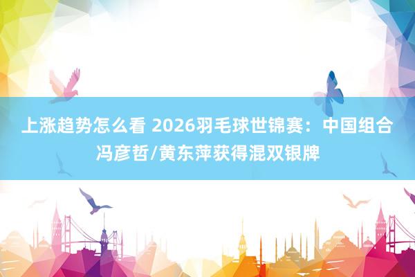 上涨趋势怎么看 2026羽毛球世锦赛：中国组合冯彦哲/黄东萍获得混双银牌