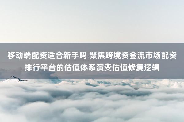 移动端配资适合新手吗 聚焦跨境资金流市场配资排行平台的估值体系演变估值修复逻辑