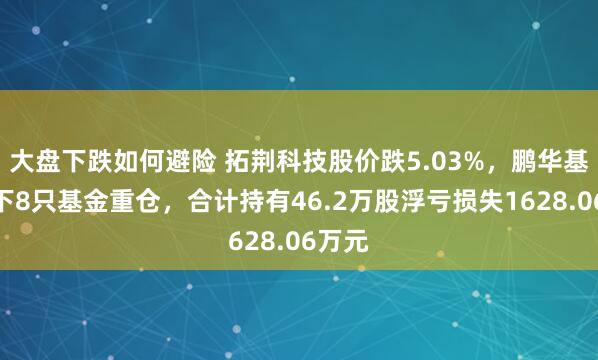 大盘下跌如何避险 拓荆科技股价跌5.03%，鹏华基金旗下8只基金重仓，合计持有46.2万股浮亏损失1628.06万元